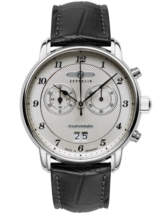 Zeppelin 8584-4 Mens Watch Friedrichshafen Chronograph 40mm 5ATM