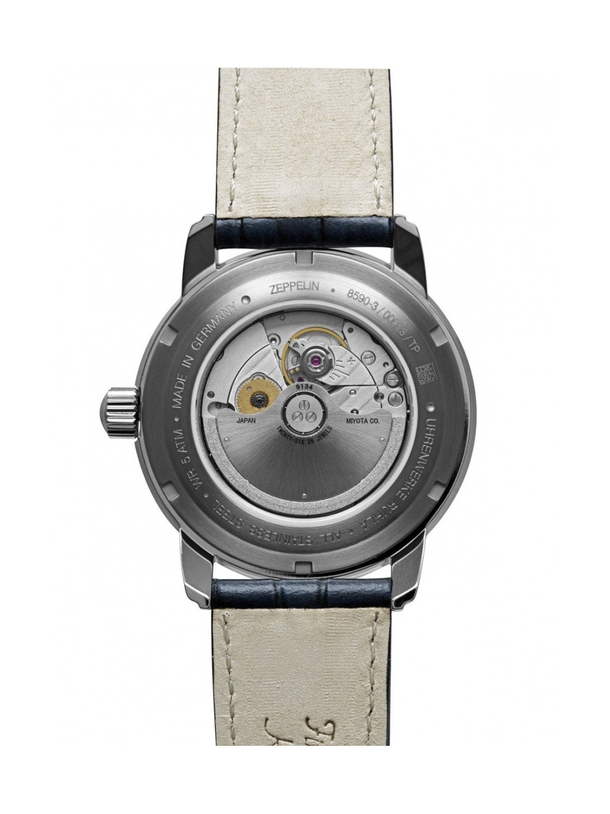Zeppelin 8590-3 Mens Watch Friedrichshafen Automatic 42mm 5ATM