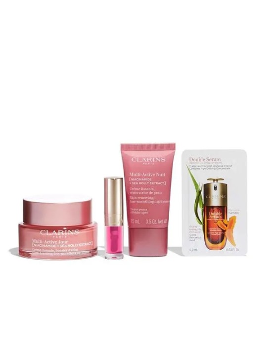 Clarins Multi Active collection set 5pz Clarins www.essenzetotalstyle.com 