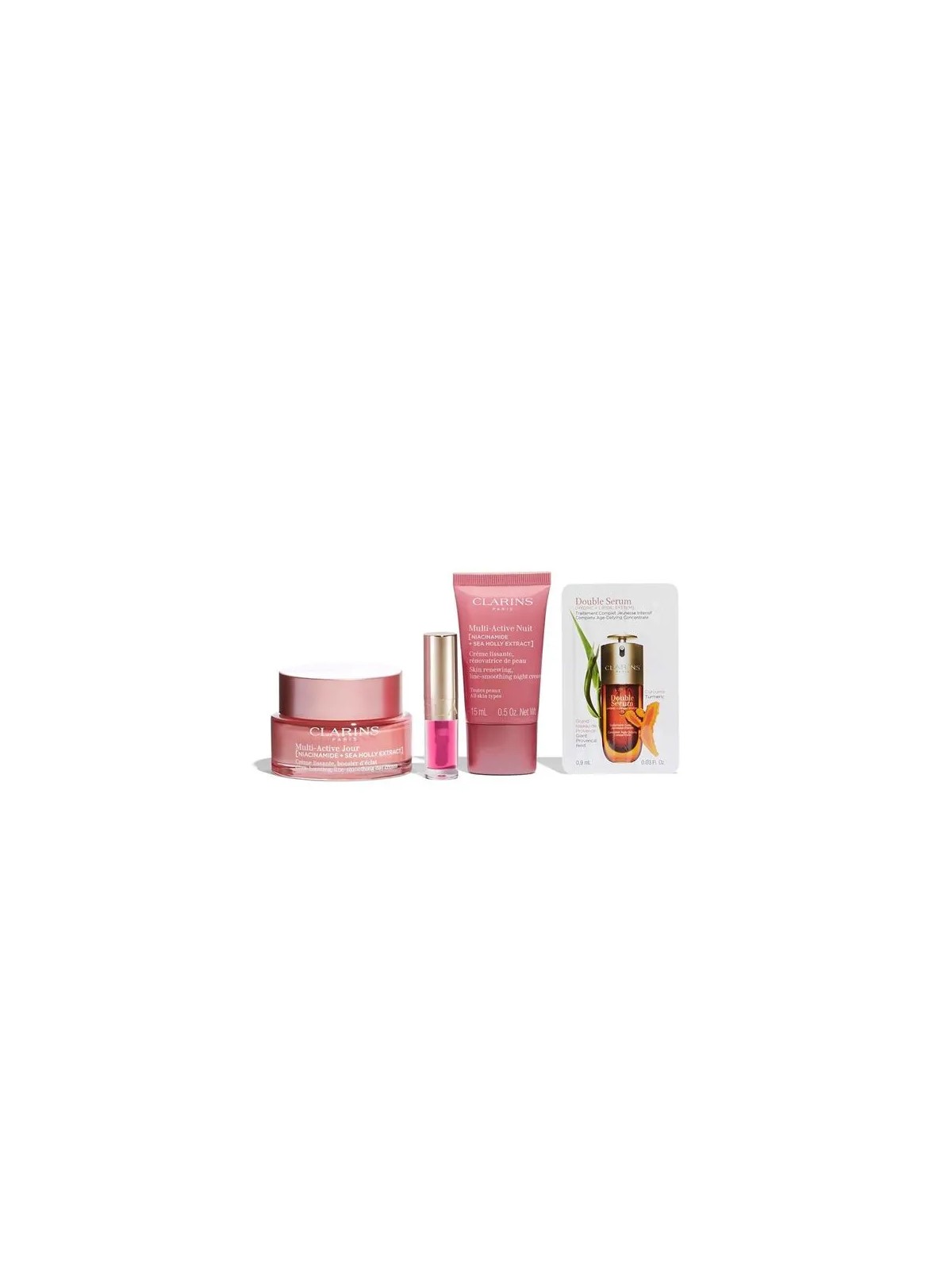 Clarins Multi Active collection set 5pz Clarins www.essenzetotalstyle.com 