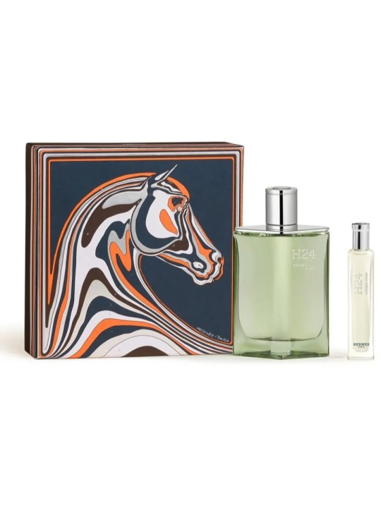 Hermès H24 Herbes Vives EDP Refillable 100ml + EDP MINI 15ml uomo Cofanetto regalo EDP uomo