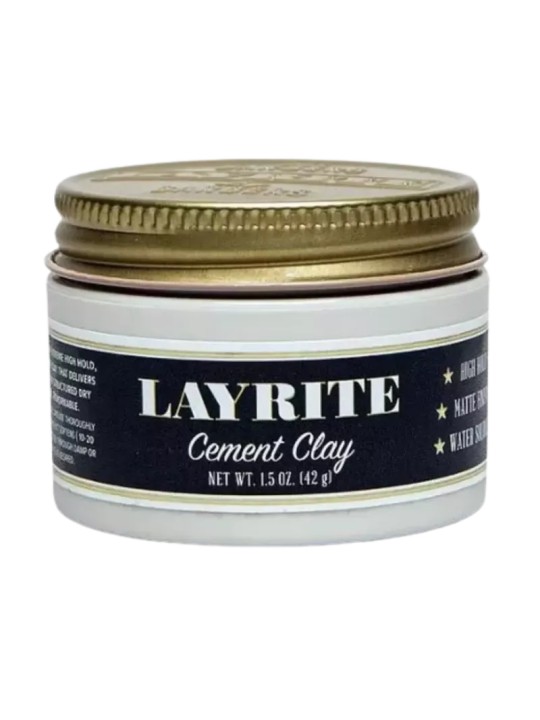 Layrite Cement Clay argilla modellante per una forte fissazione 42 g unisex