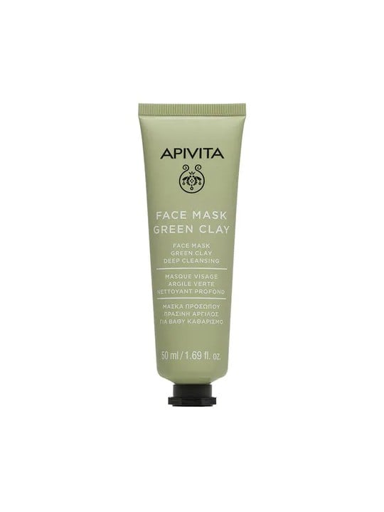 Apivita Maschera Viso Pulizia Profonda con Argilla Verde 50ml Donna