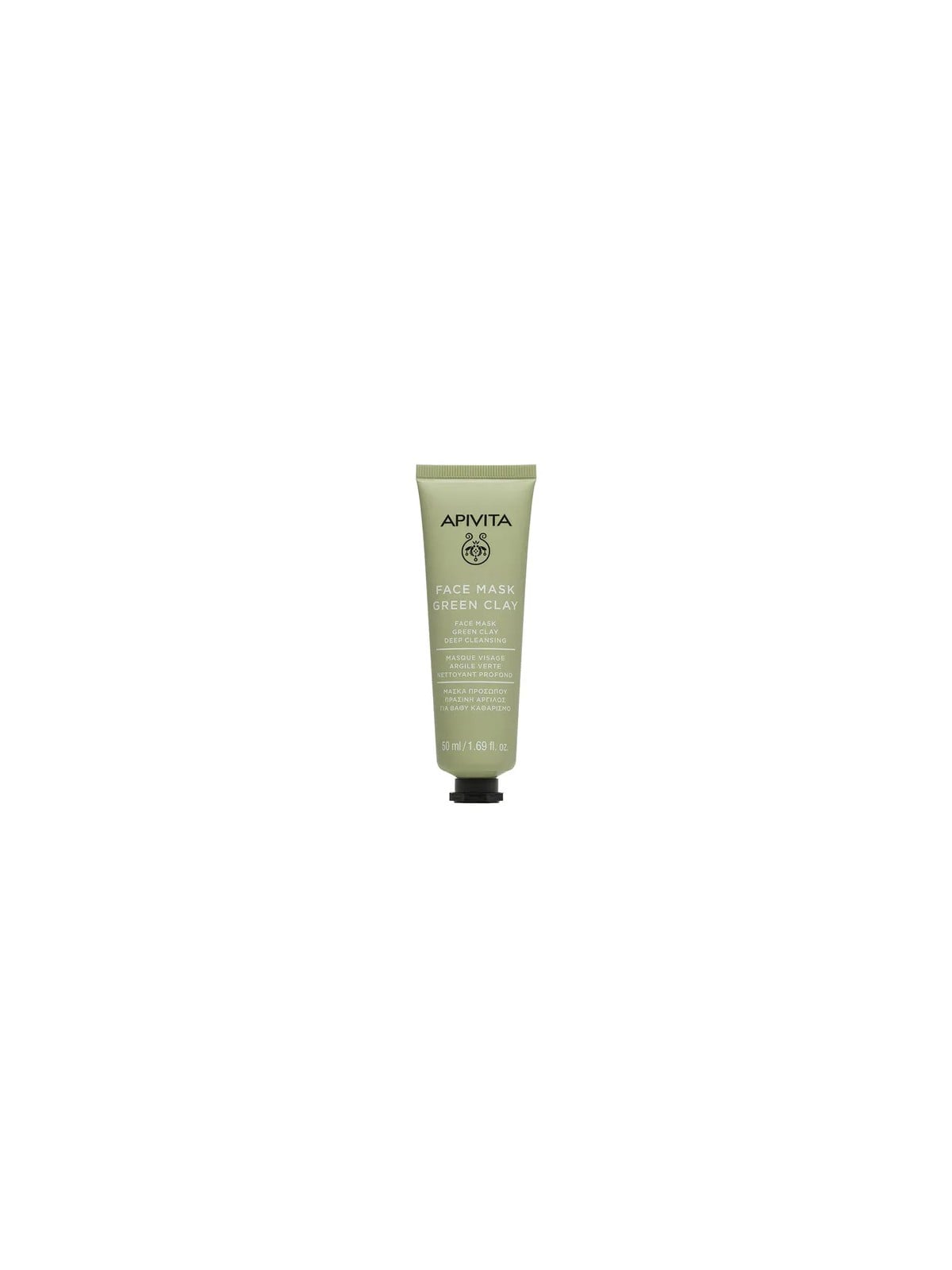 Apivita Maschera Viso Pulizia Profonda con Argilla Verde 50ml Donna