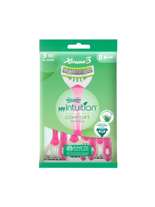 Wilkinson Sword Rasoio usa e getta per donna My Intuition Comfort Sensitiv e 8 + 4 pezzi donna