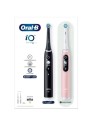 Oral B Spazzolino elettrico iO6 Series Duo Pack Nero / Rosa Sabbia Manico Extra 2 pezzi unisex