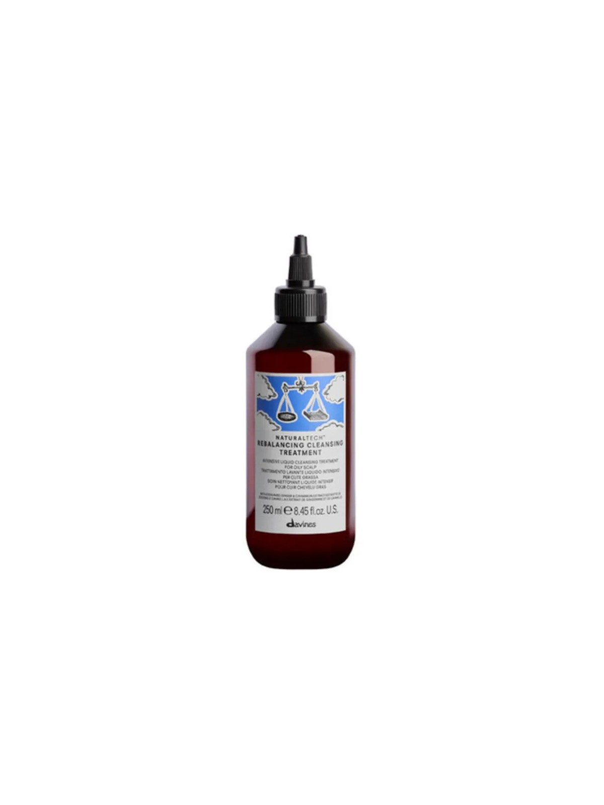 Davines Natural Tech Rebalancing Cleansing Treatment balsamo detergente per capelli rapidamente grassi 1000ml donna