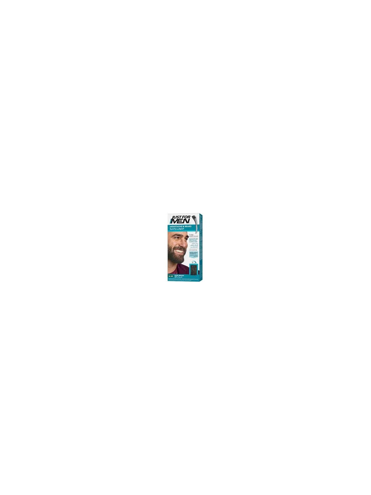 Just For Men Moustache & Beard Color colore della barba M45 Dark Brown uomo