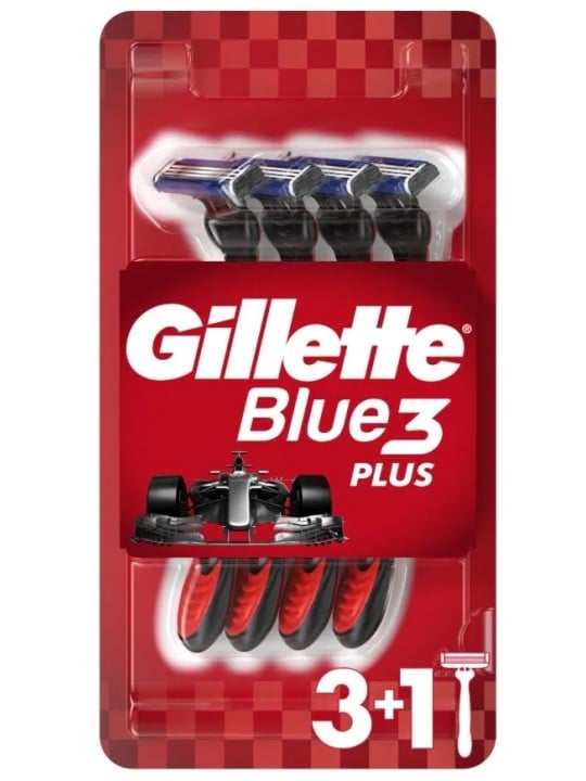 Gillette Rasoi usa e getta Gillette Blue3 Plus 3+1 pezzi uomo