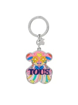 Tous Portachiavi Orso Magico Fiori donna