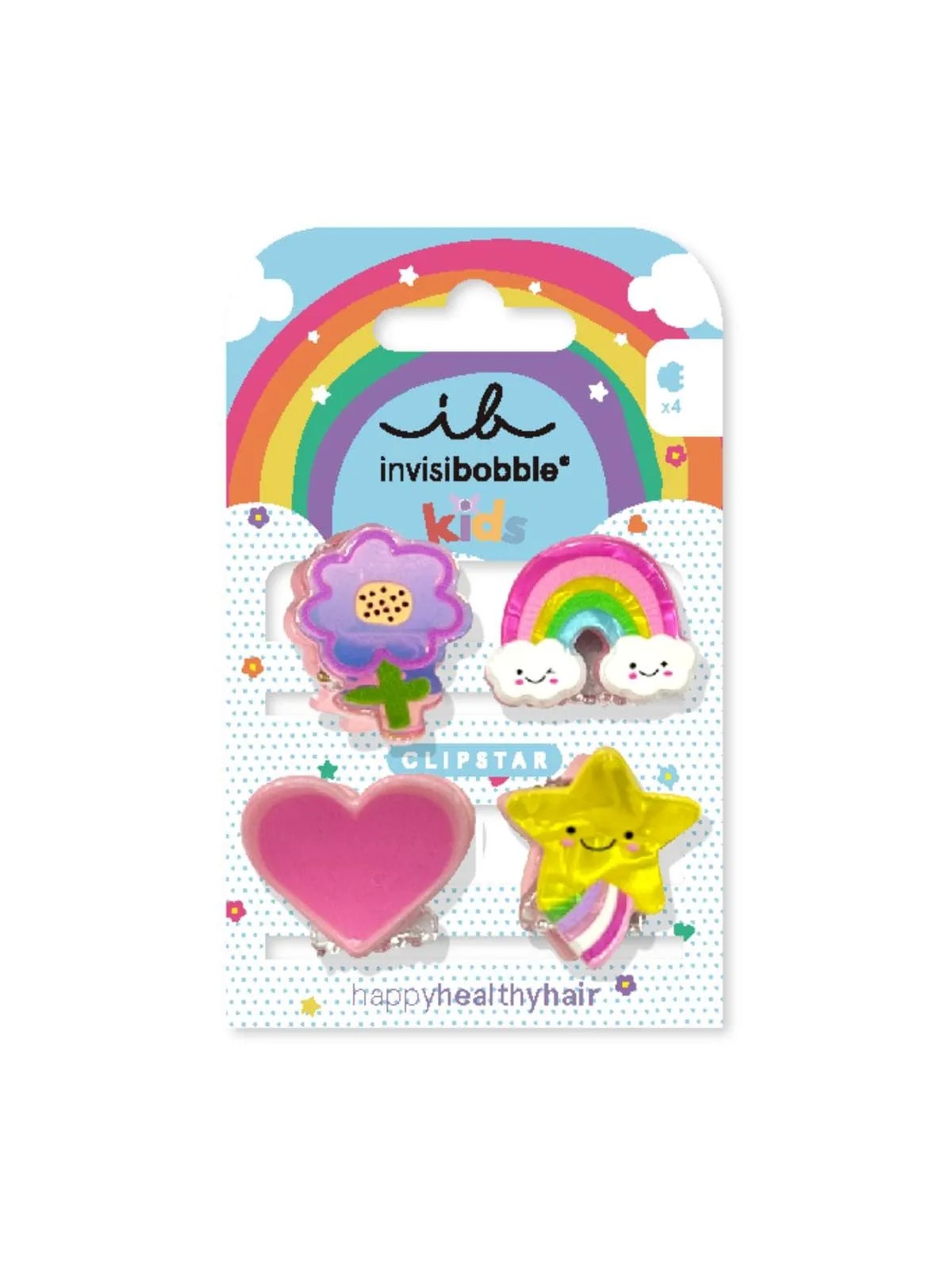 Fermagli per capelli Clipstar Happy World 4 pezzi Code: kIB313