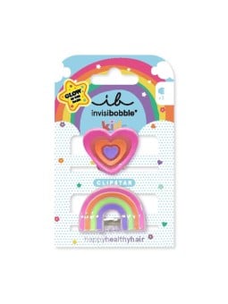 Fermagli per capelli Clipstar Glow Happy Heart 2 pezzi Code: kIB316