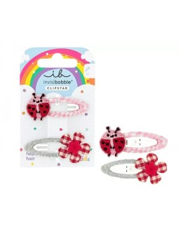 Fermaglio per capelli a forma di coccinella felice per bambini, 2 pezzi Code: kIB365