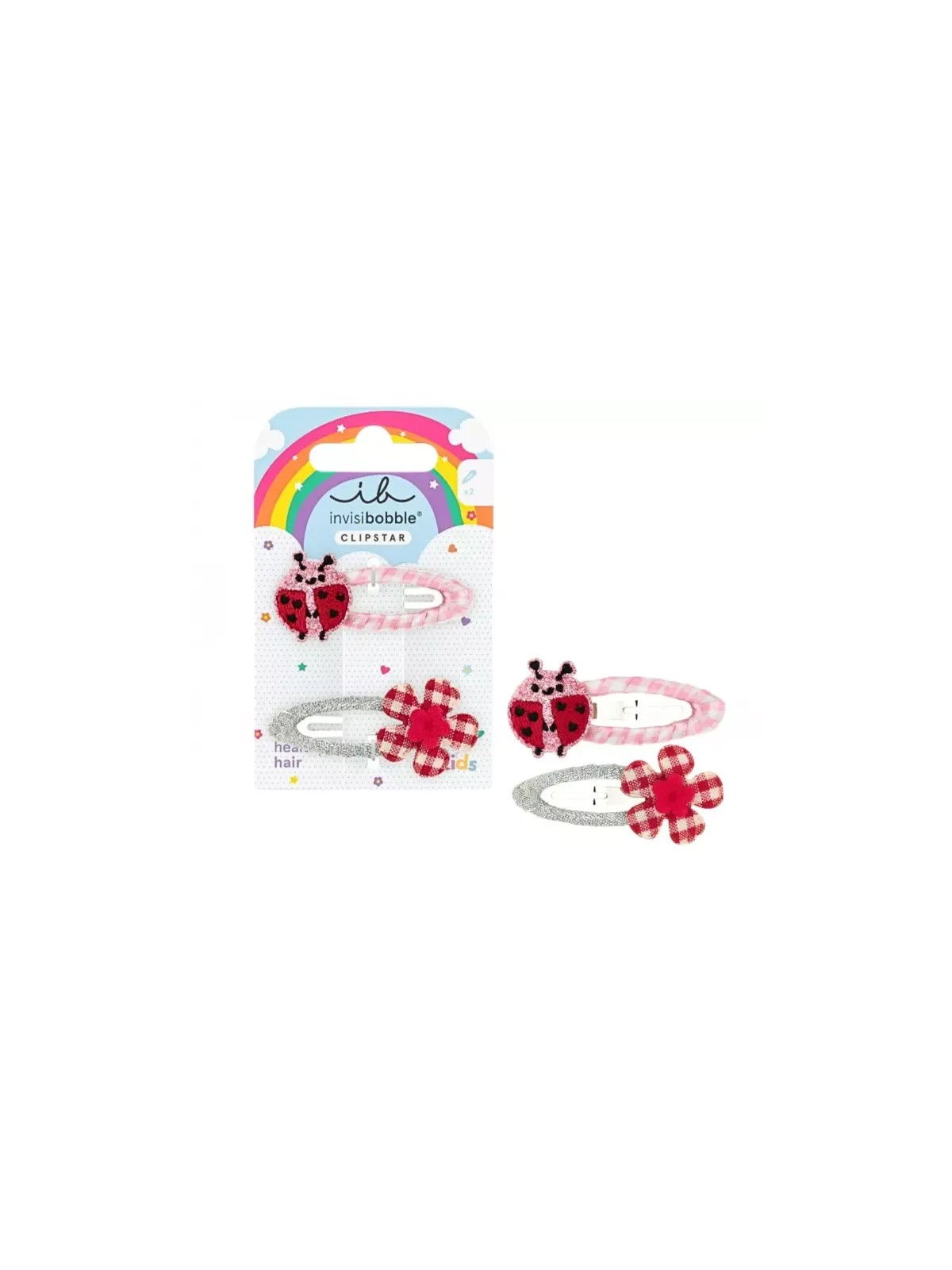 Fermaglio per capelli a forma di coccinella felice per bambini, 2 pezzi Code: kIB365