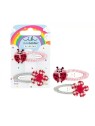Fermaglio per capelli a forma di coccinella felice per bambini, 2 pezzi Code: kIB365