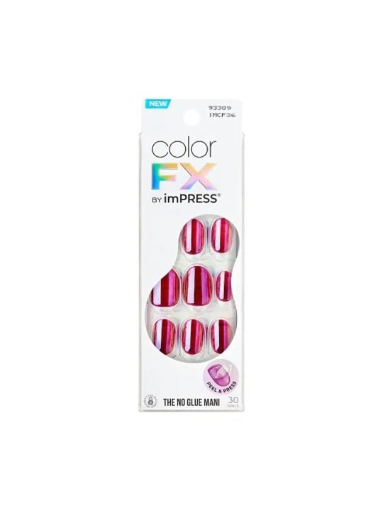 KISS Unghie autoadesive imPRESS Color FX Around You 30 pezzi donna