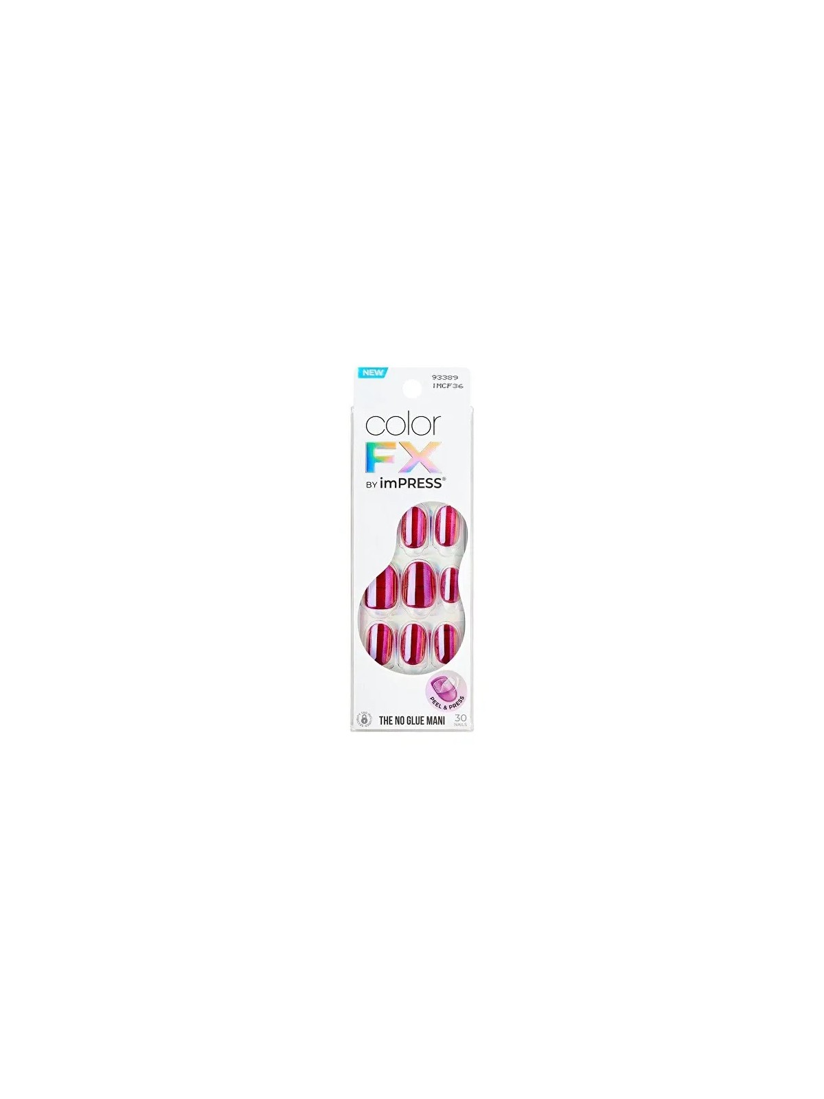 KISS Unghie autoadesive imPRESS Color FX Around You 30 pezzi donna