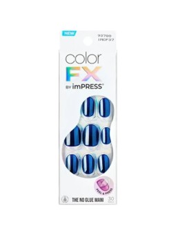 KISS Unghie autoadesive imPRESS Color FX Reconnect 30 pezzi donna