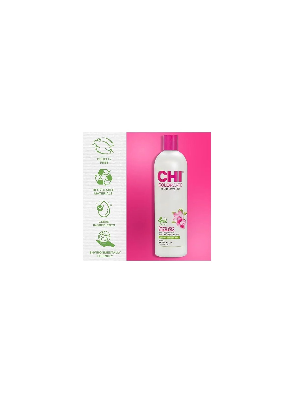 CHI ColorCare Color Lock Shampoo 739ml Chi www.essenzetotalstyle.com 