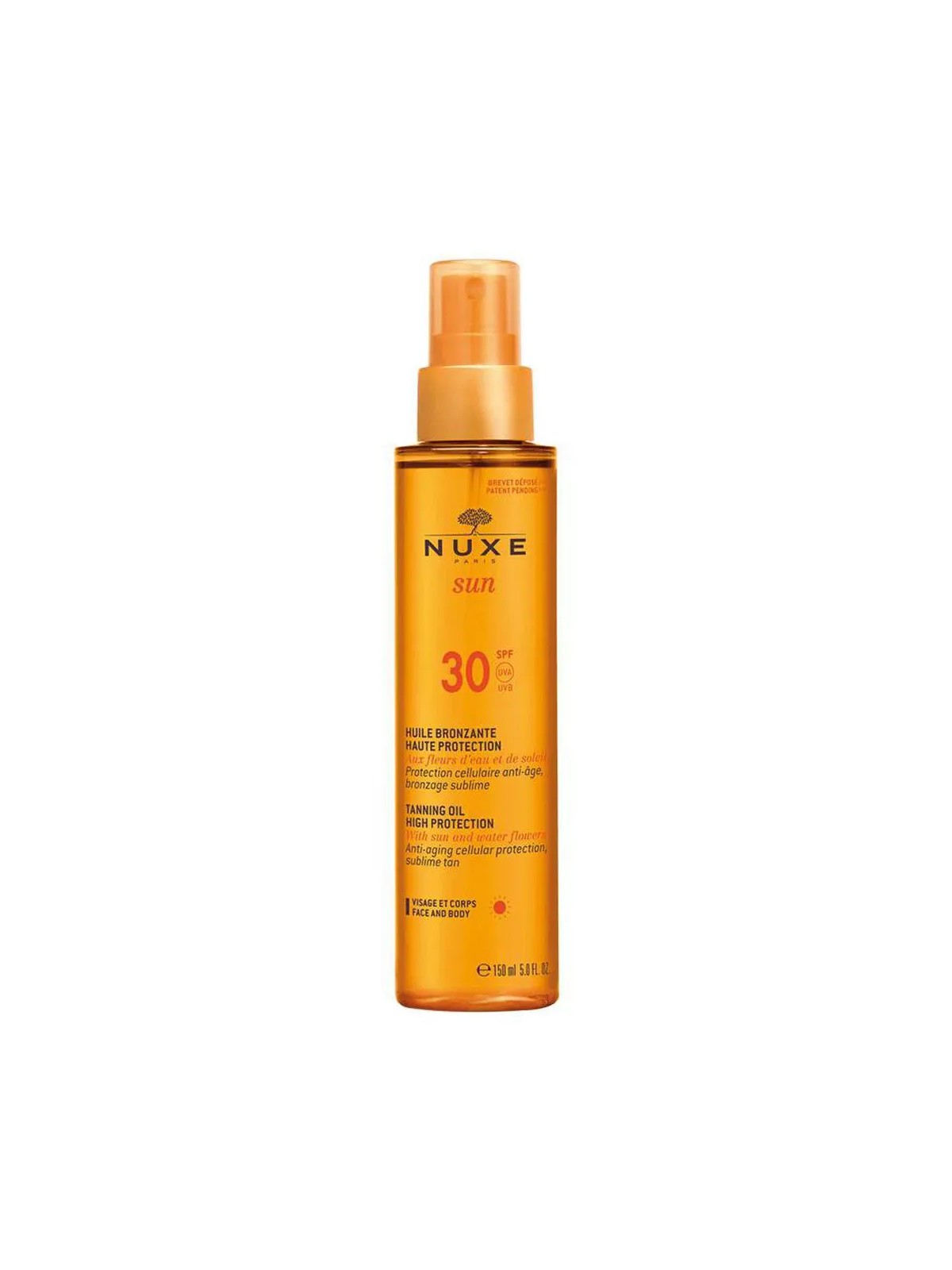 Olio Solare Protezione Alta SPF30 Nuxe Sun 150ml