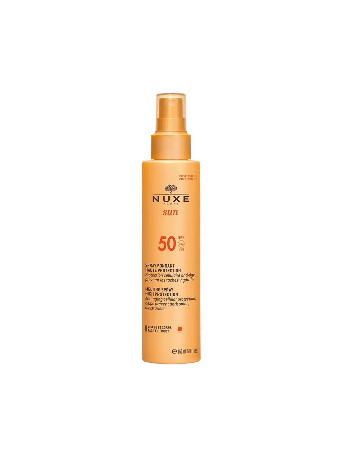 Nuxe Sun Melting Spray High Protection SPF50 donna 150ml