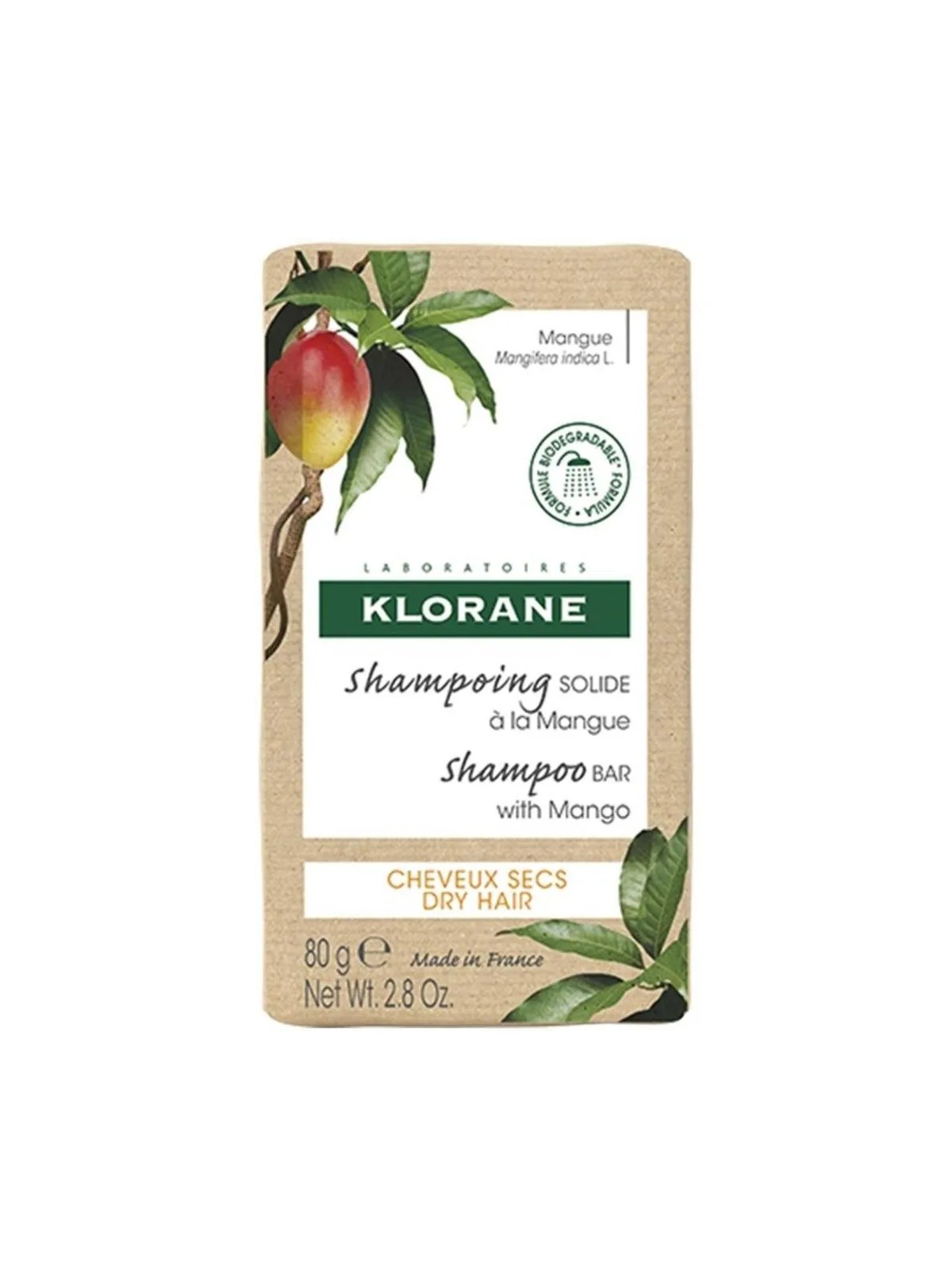 Klorane AL MANGO shampoo solido 80 gr unisex