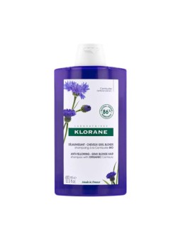 Klorane A LA CENTAUREA BIO shampoo antigiallo per capelli grigi e biondi 400ml unisex