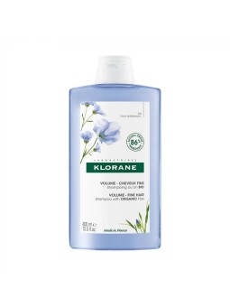 Shampoo Volume Klorane Con Lino Biologico 400ml Capelli Sottili