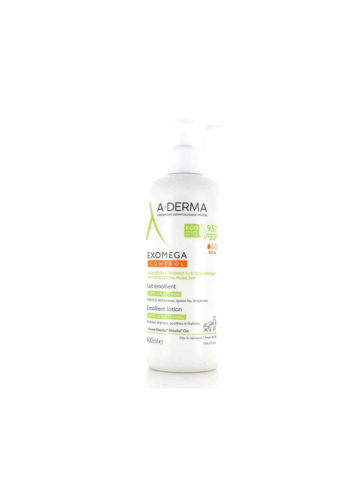 A-Derma Exomega Control Emollient Lotion 400ml