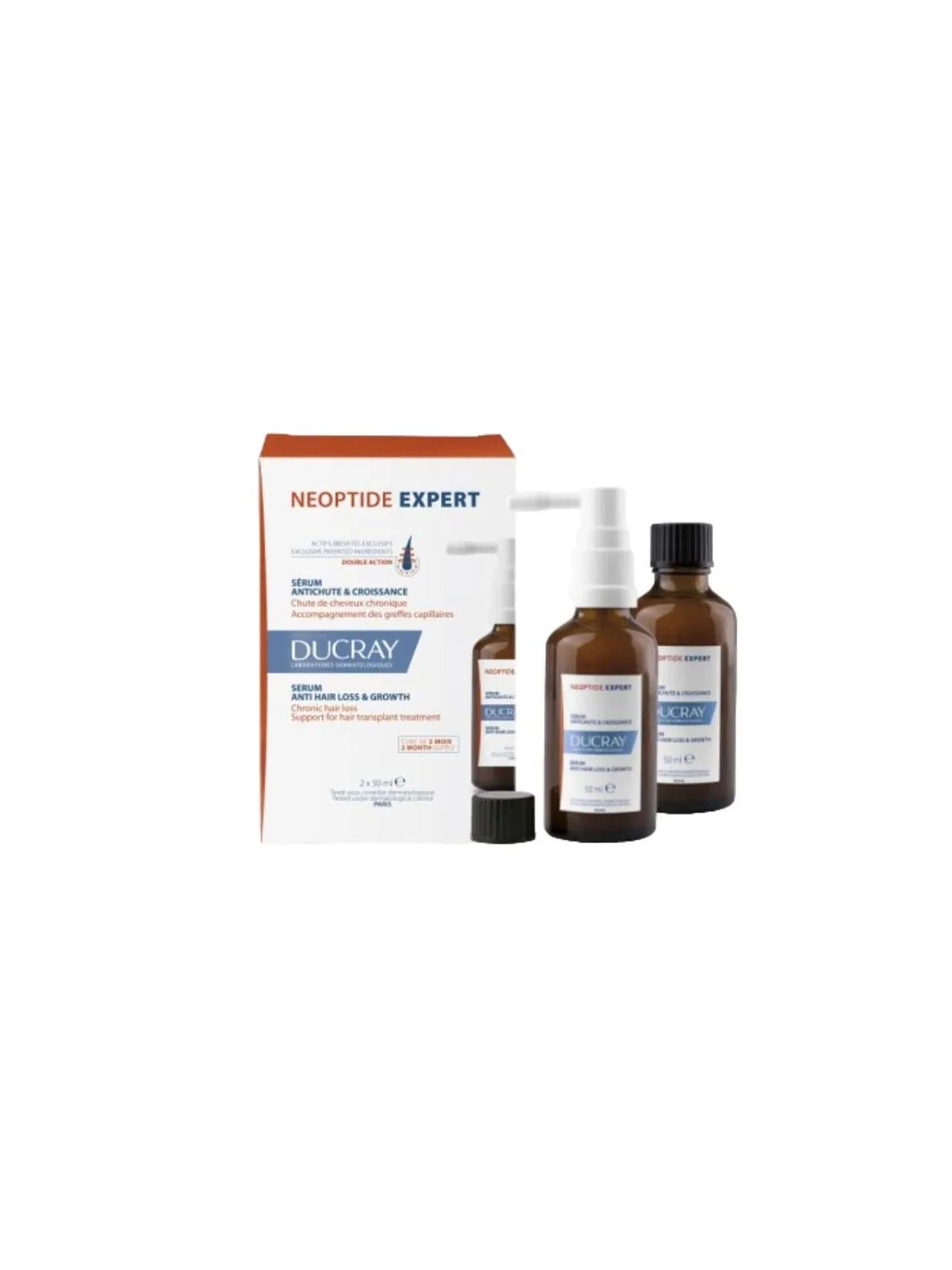 Ducray Neoptide Expert Hair Loss Serum 2 x 50ml Unisex