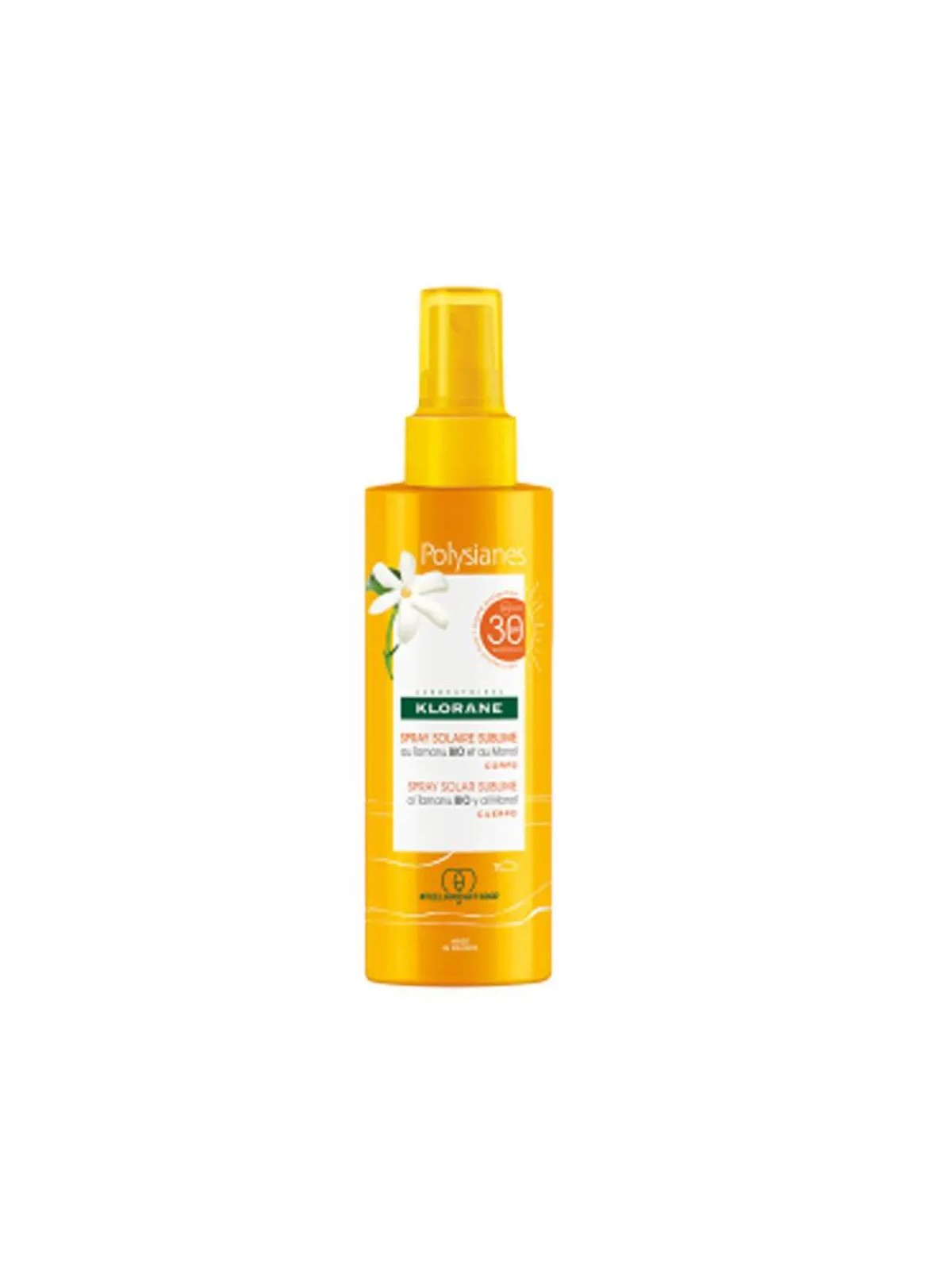 Spray Solare Corpo Klorane POLYSIANES MONOï¿½ï¿½ Y TAMANU BIO SPF30 200ml Unisex