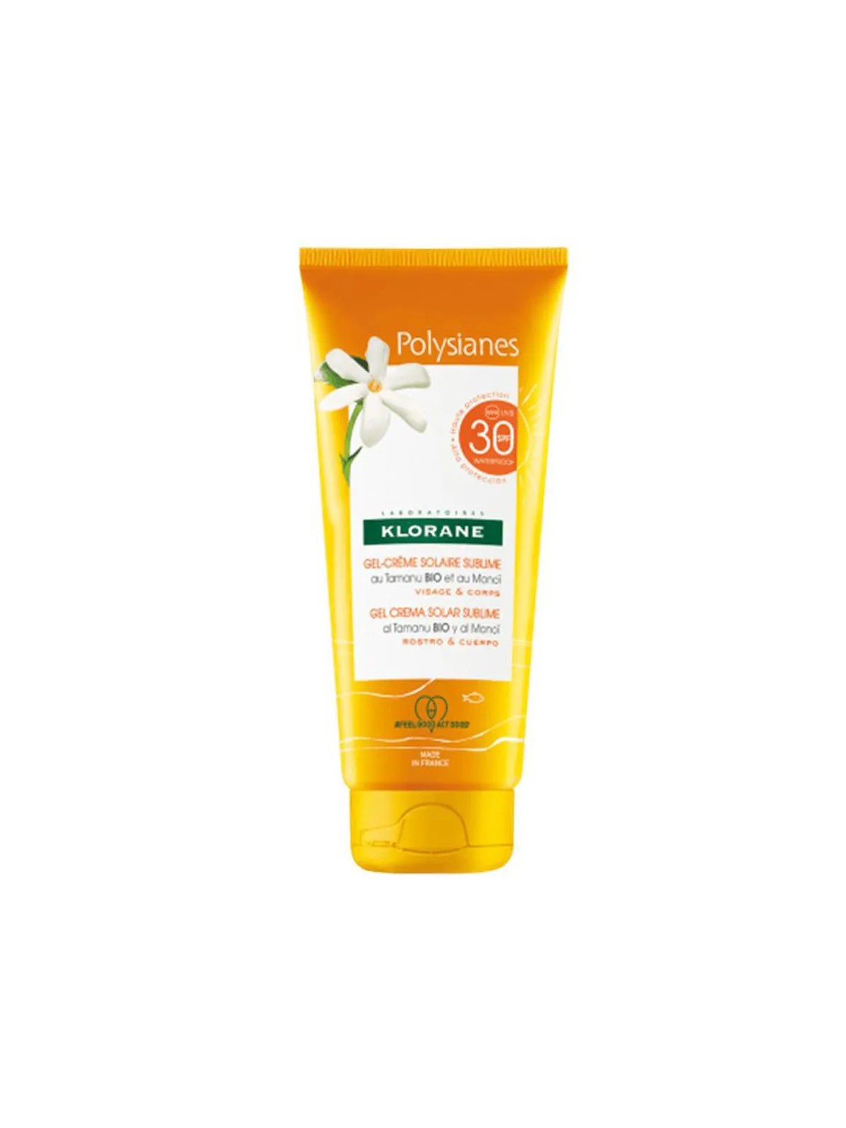 Gel solare viso e corpo SPF30 200ml Klorane