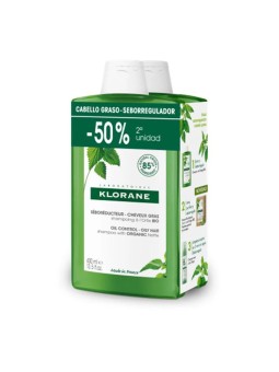 Klorane A LA ORTIGA BIO Sebum-Regulating Shampoo Duo 2 x 400ml