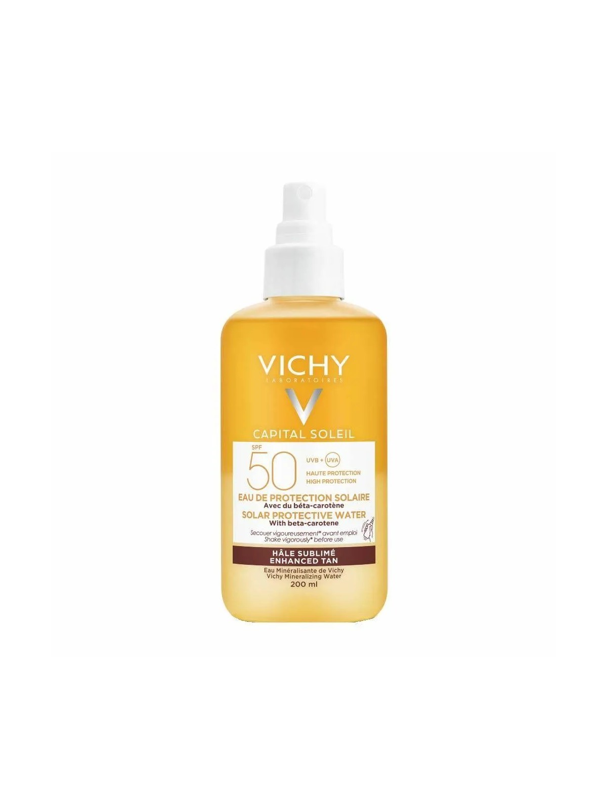 Vichy Capital Soleil Acqua Protettiva Solare SPF50 - Abbronzatura intensa donna 200ml