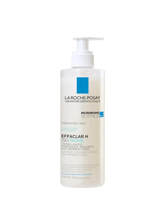 La RochePosay Effaclar H IsoBiome Soothing Cleansing Cream 390ml
