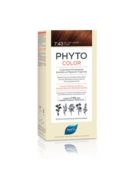 Phyto PHYTOCOLOR 7.43 Biondo Dorato Ramato 112ml