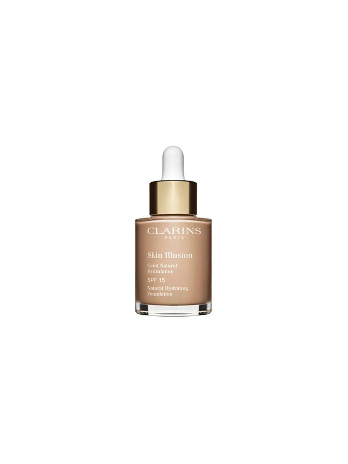 Clarins Skin Illusion Fondotinta idratante naturale SPF 15 30 ml donna 107 Beige