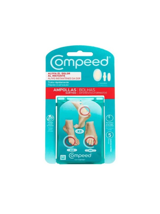 Compeed VESCICHE assortiti 3 misure 5 medicazioni unisex