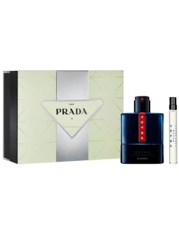 Prada Set regalo Luna Rossa Ocean eau de parfum 100 ml e miniatura eau de parfum 10 ml uomo 100ml