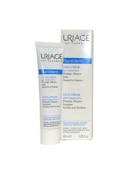 Uriage Crema riparatrice contenente rame e zinco Bariderm Cica Repairing CicaCream With CuZn unisex 40ml