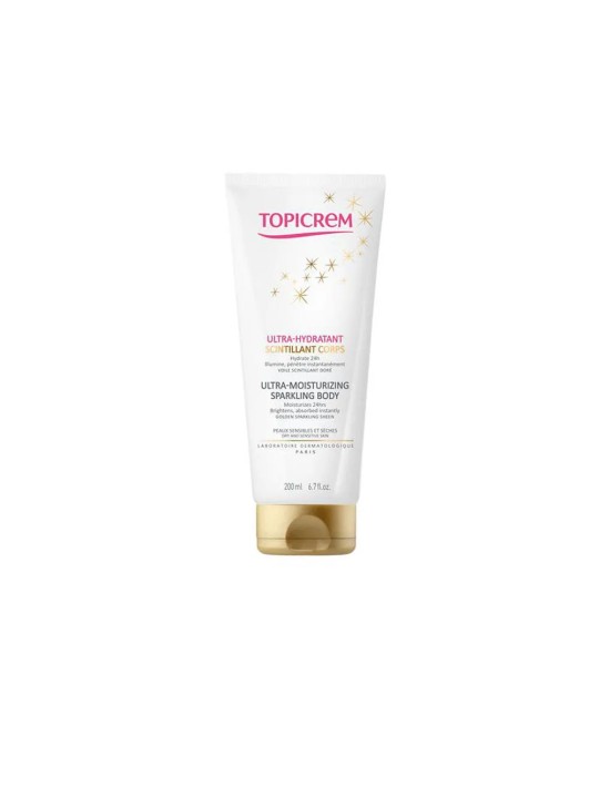 Topicrem UltraIdratante Corpo Luminoso Lozione Intensiva con glitter donna 200ml