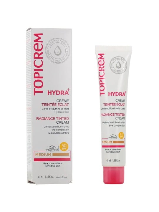 Topicrem Hydra+ Crema Viso Colorata SPF 50 40ml