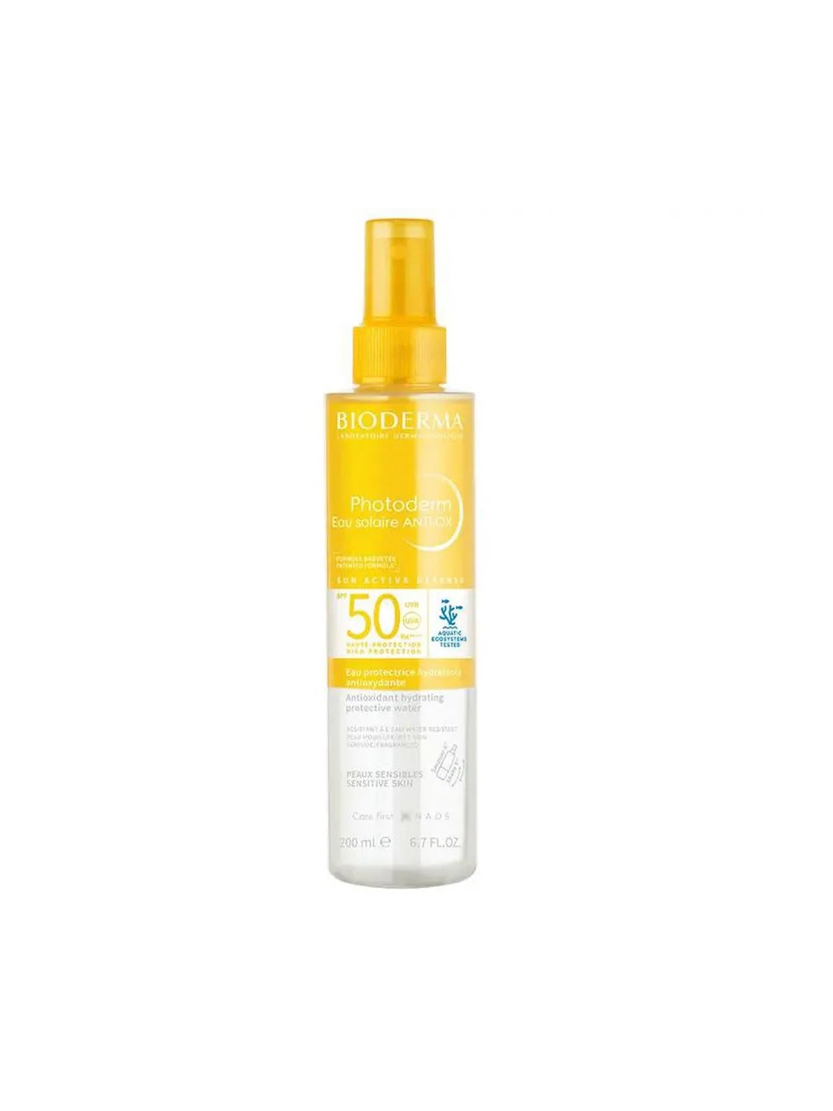 Bioderma Photoderm Eau Solaire ANTIOX SPF50 Agente abbronzante per il corpo donna 200ml