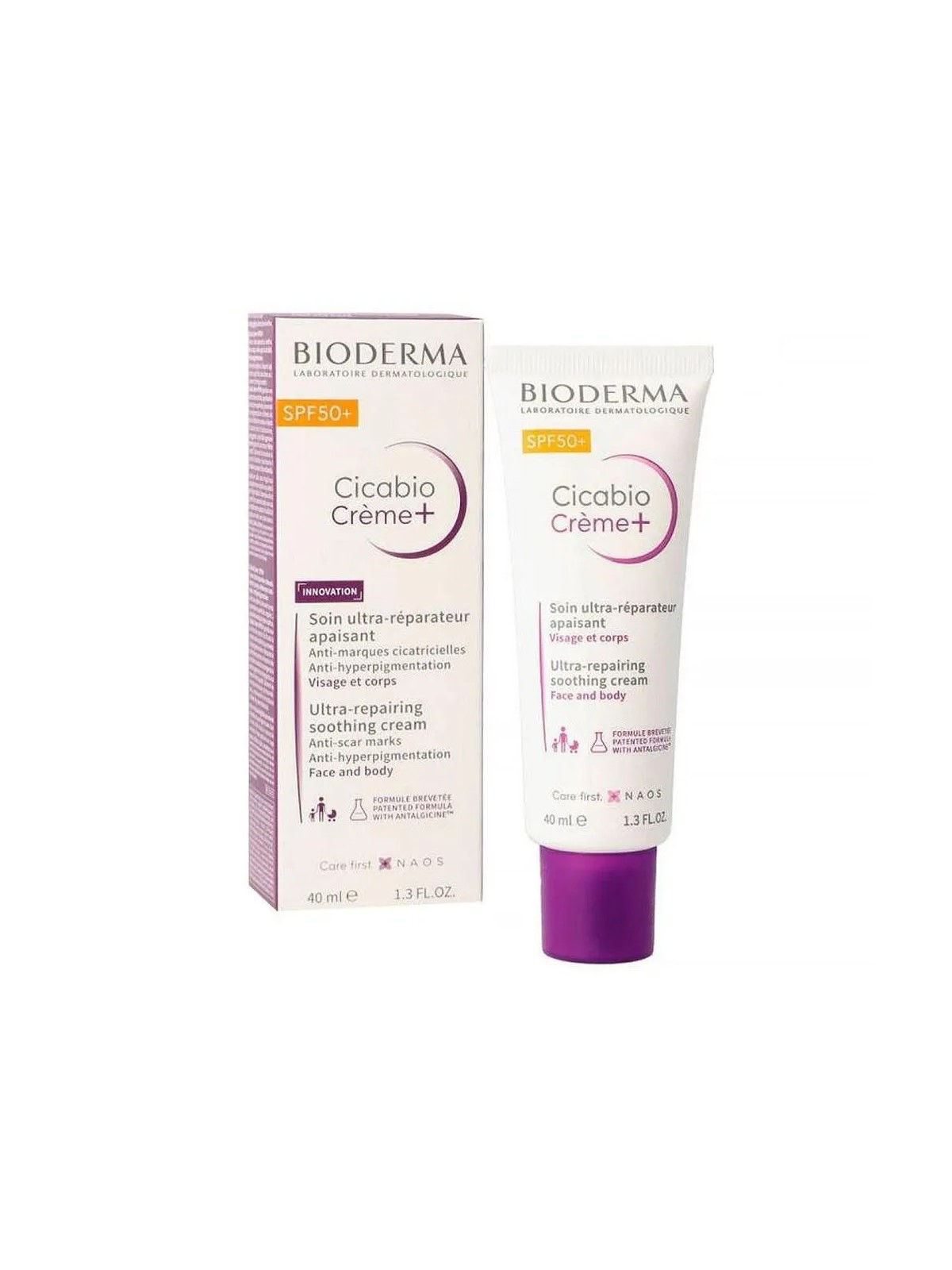 Bioderma Cicabio Creme Crema Lenitiva UltraRiparatrice SPF 50 Crema lenitiva riparatrice unisex 40ml