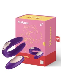 SATISFYER DOUBLE PLUS VIBRATORE REMOTO VIOLA CON TELECOMANDO 1UN