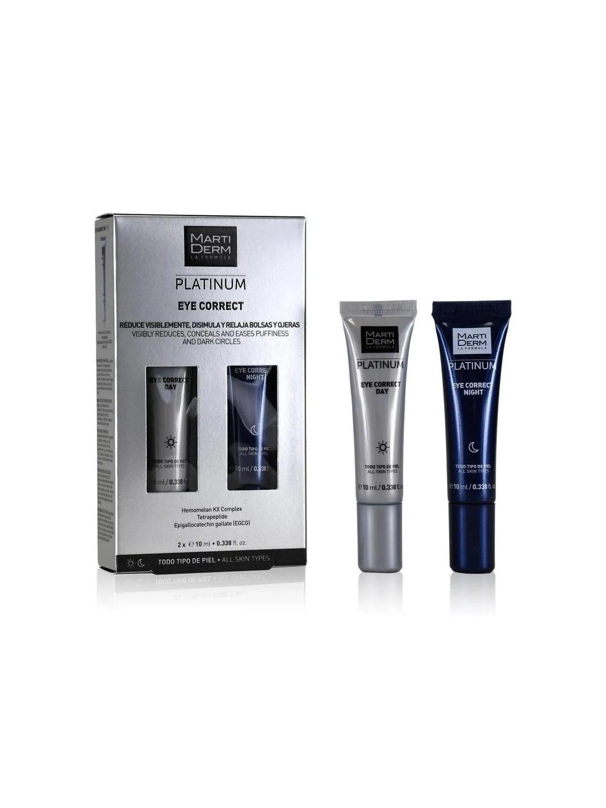 Martiderm PLATINUM EYE CORRECT giorno e notte 2 x 10ml unisex