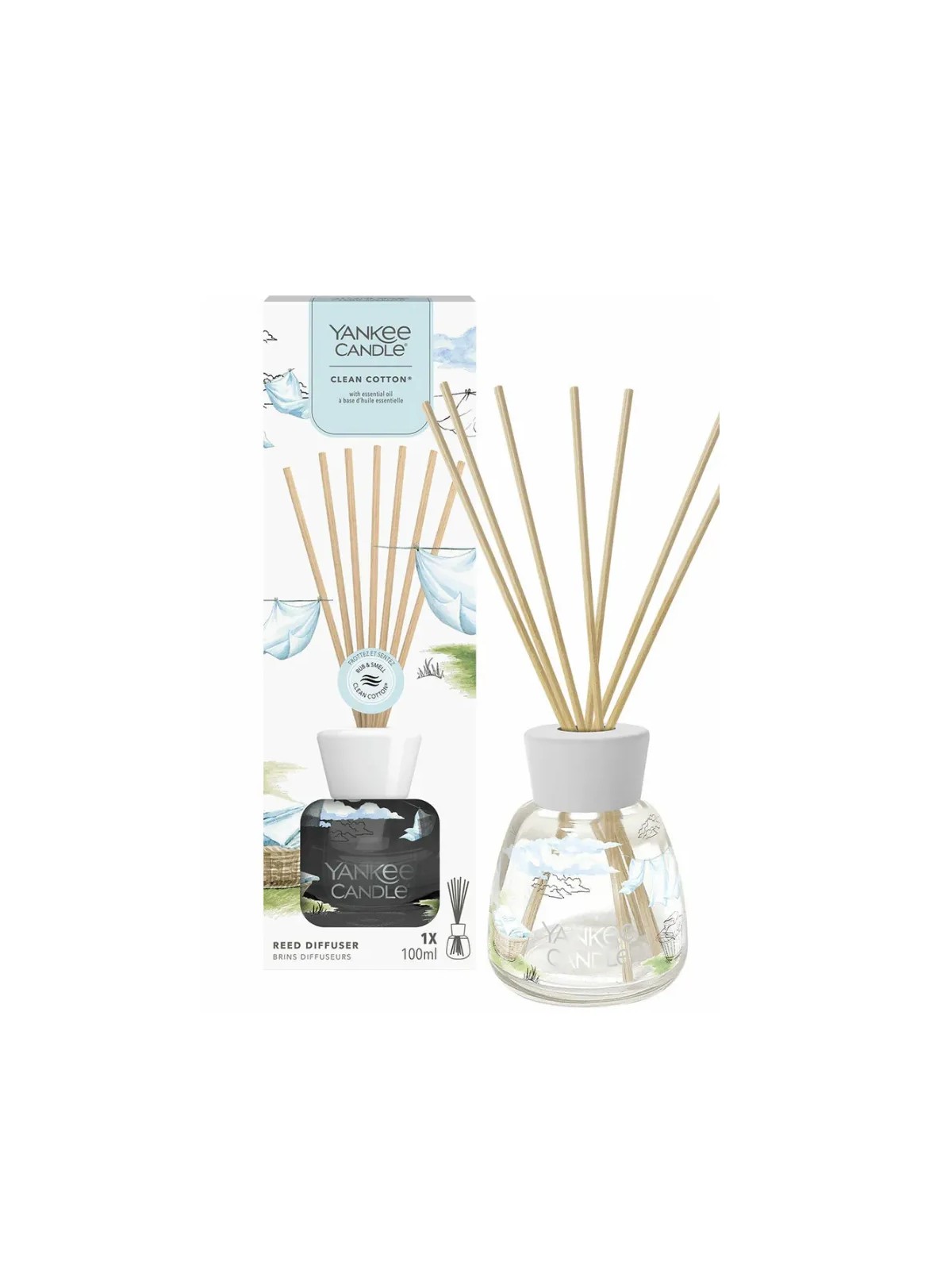 Yankee Candle Reed Diffuser Clean Cotton 100ml