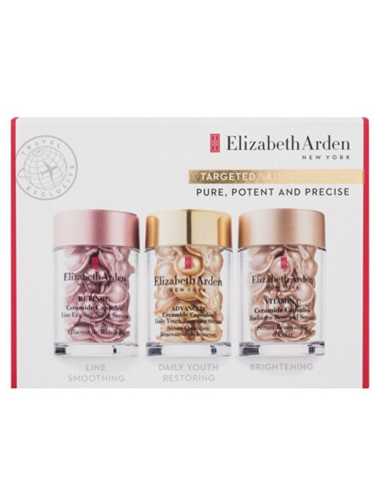 Set trio di capsule di ceramidi Elizabeth Arden - Set regalo per la cura del viso in capsule da donna
