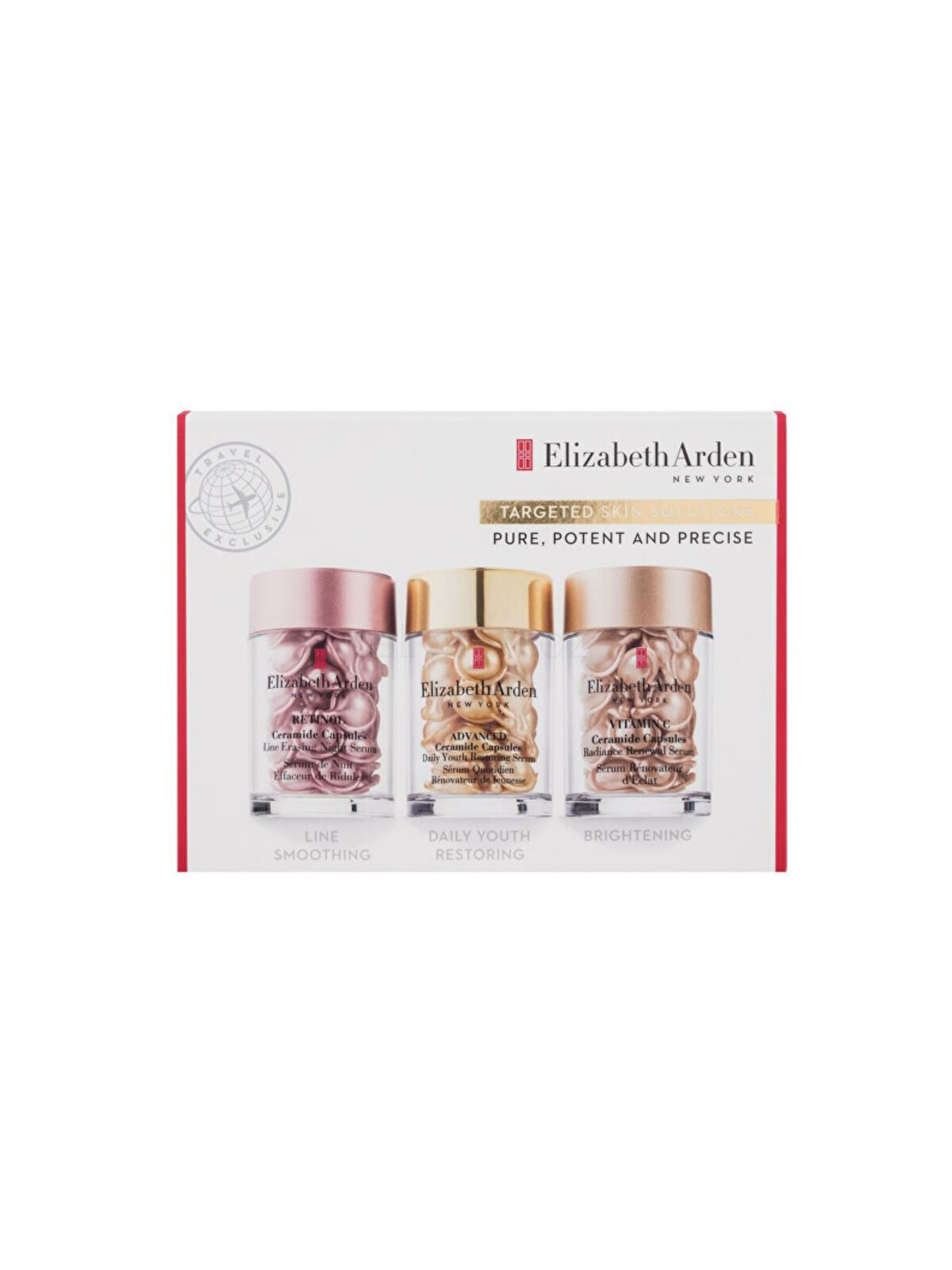 Set trio di capsule di ceramidi Elizabeth Arden - Set regalo per la cura del viso in capsule da donna
