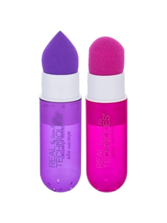 Spugne Real Techniques Miracle Remedy (2 pezzi) - Applicatori multiuso in formato da viaggio donna
